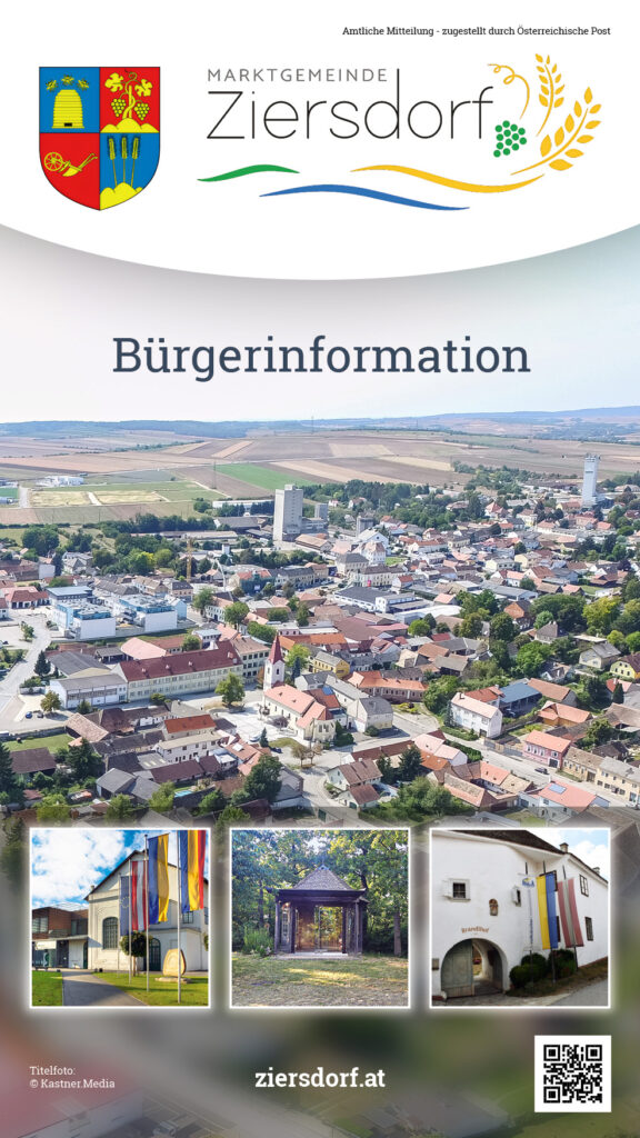 Titelseite der Broschüre Ziersdorf